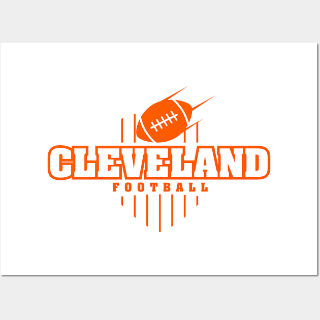 Cleveland Football Wall Art by Toogoo